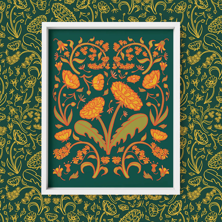 In the Weeds Folk Floral Print