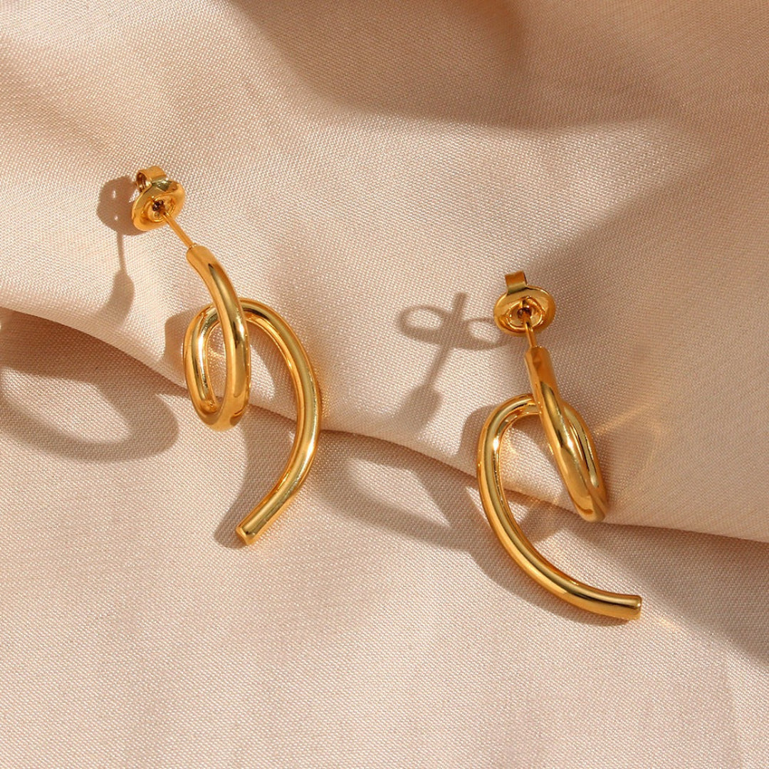 Irregular Curved Earrings