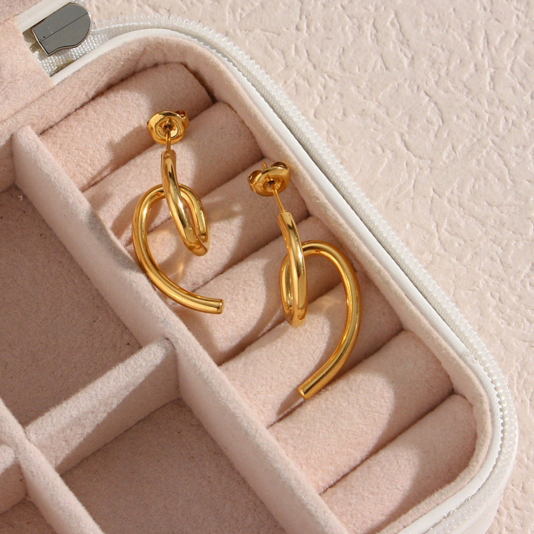 Irregular Curved Earrings