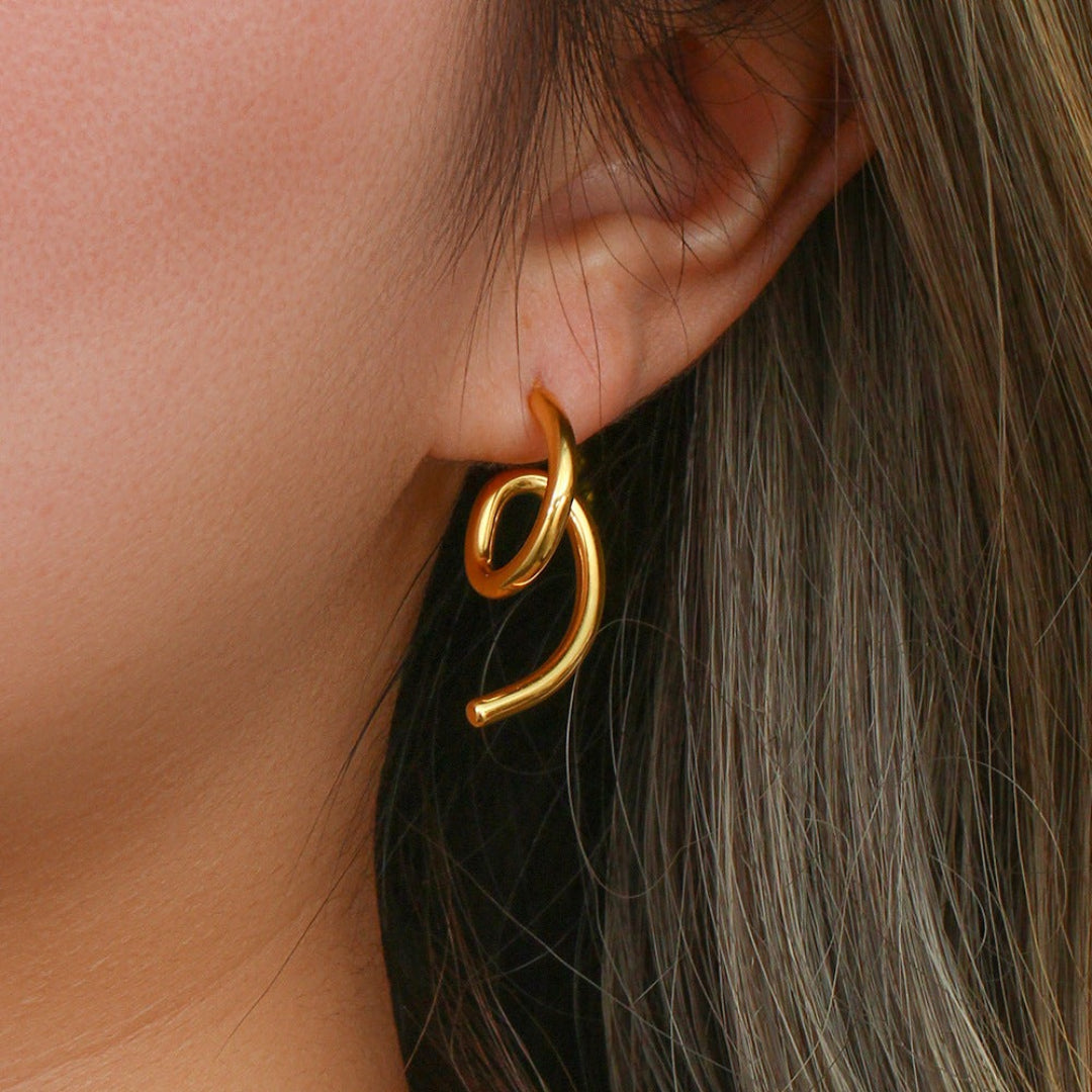 Irregular Curved Earrings