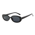 Black sunglasses with a white background