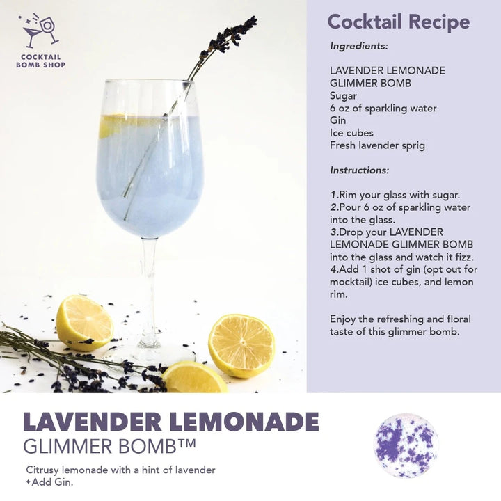 Lavender Lemonade Cocktail Bomb