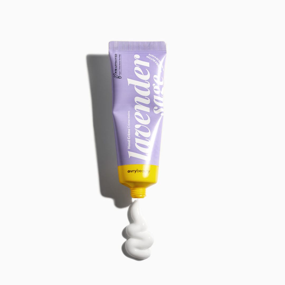 Tube of Lavender Scented Cream with a white background