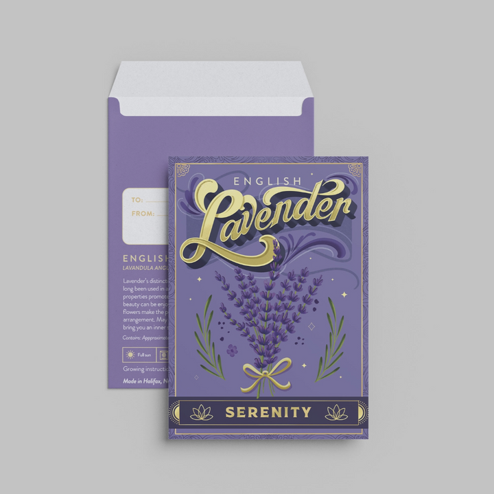 Lavender (Serenity) Seed Packet