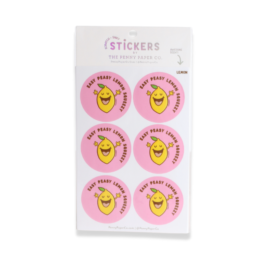 Lemon Scratch and Sniff Stickers