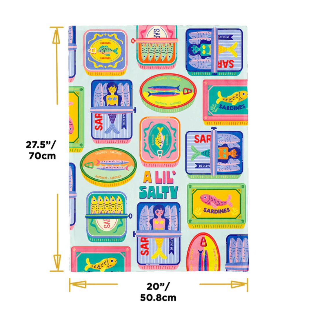 Colorful graphic design with text and icons, featuring dimensions on a white background.