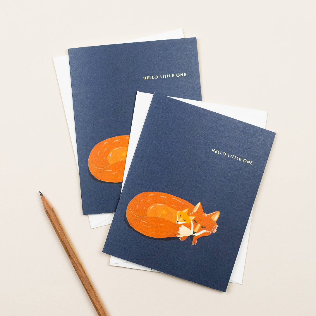 Little Fox Baby Card