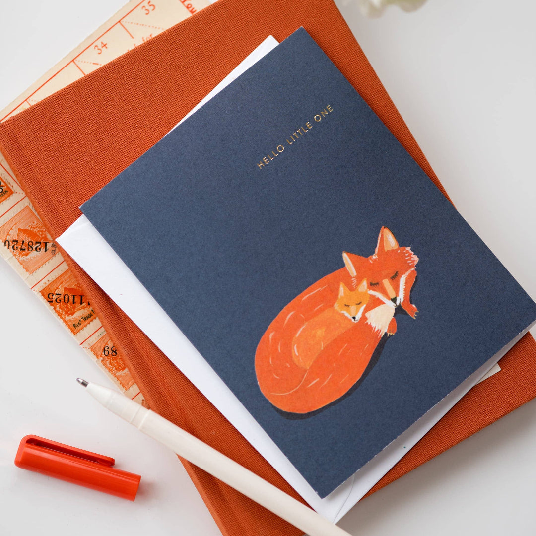 Little Fox Baby Card