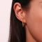 Long Oval Two-Tone Hoops