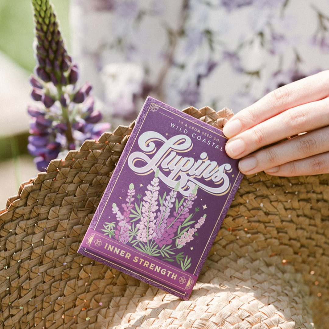 Wild Coastal Lupins (Inner Strength) Seed Packet