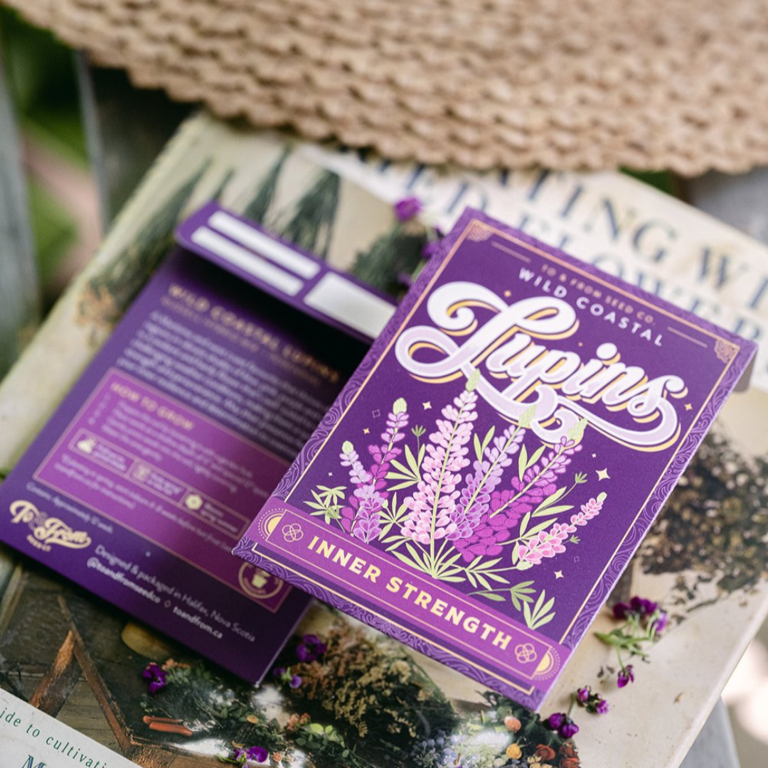 Wild Coastal Lupins (Inner Strength) Seed Packet