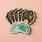 Mental Health Matters vinyl sticker is an illustration of a person with flowers in their big hair and the words 
