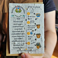 Seeded Memories seed paper card with planting instructions