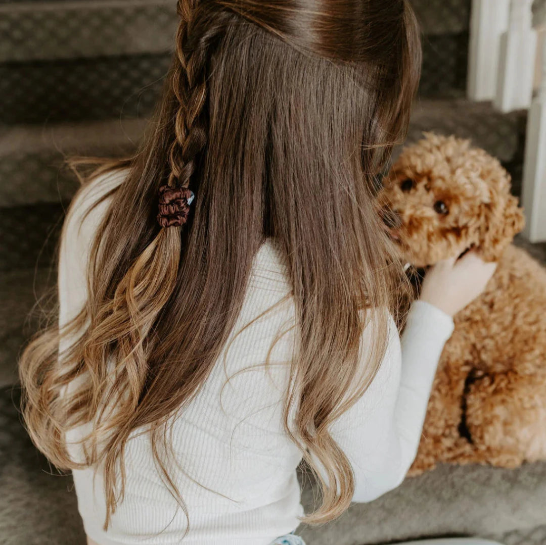 Merlot Silk Hair Ties