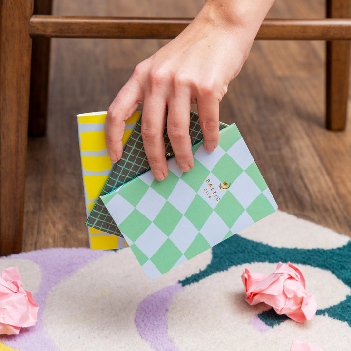 Checkers Pocket Notebook Trio