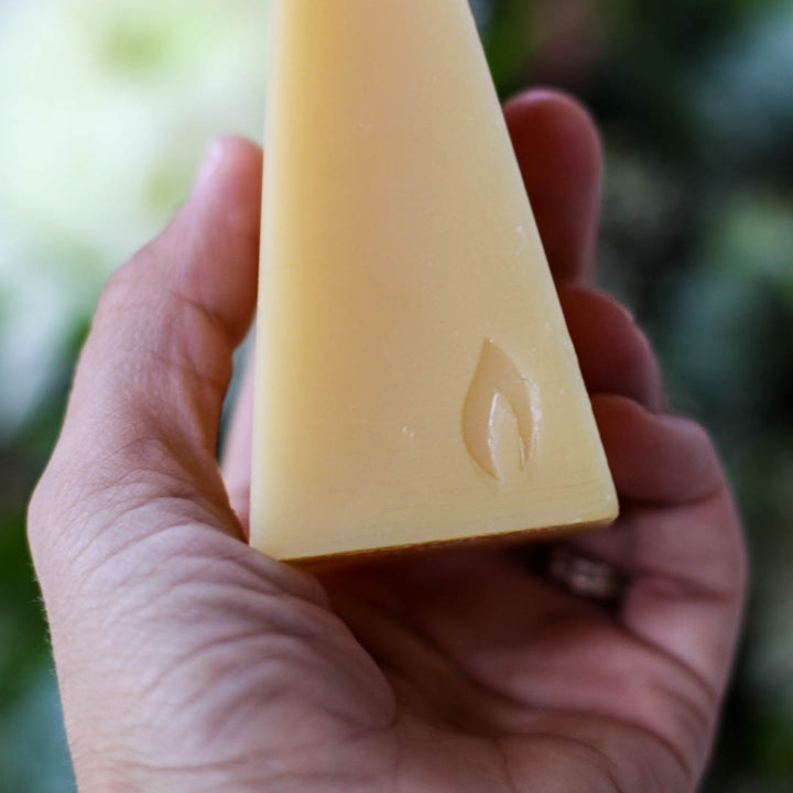 Natural Beeswax Pyramid Candles