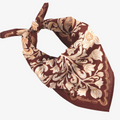 Floral patterned handkerchief on a white background