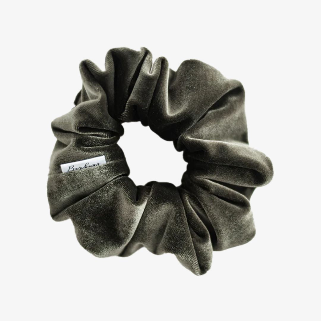 Olive Velvet Scrunchie