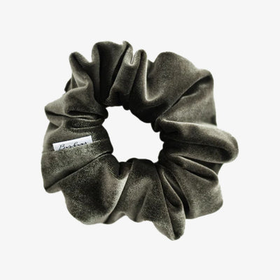 Olive Velvet Scrunchie