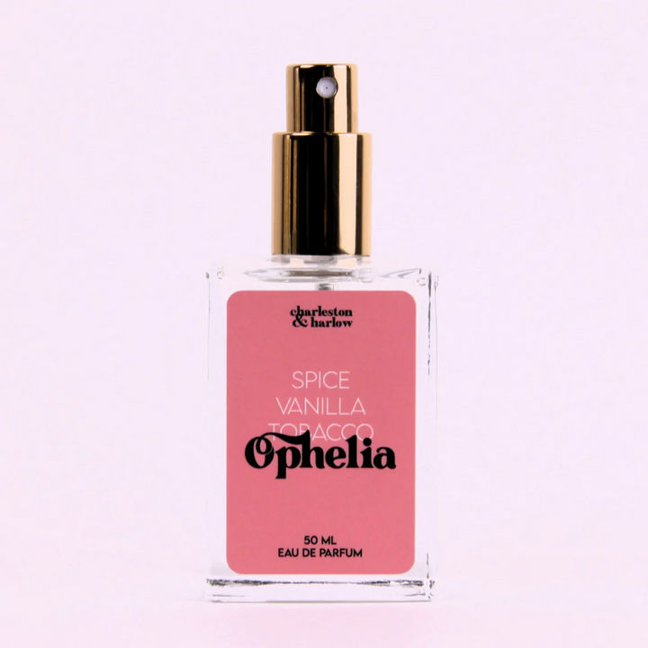 A bottle of Charleston & Harlow perfume named 