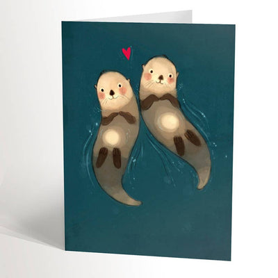 Otter In Love Card