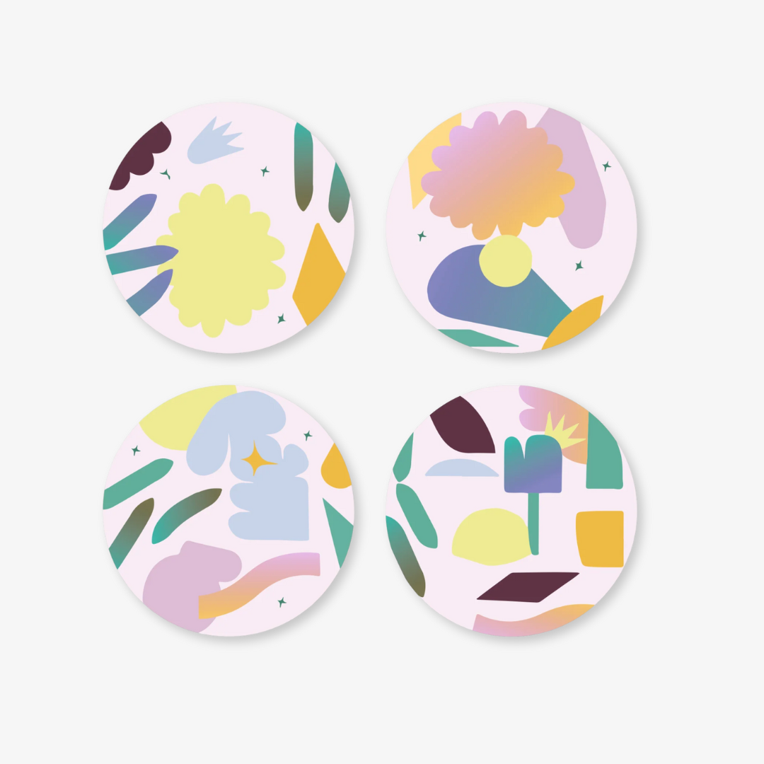 Pelagia Ceramic Coasters Set
