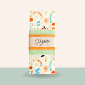 Pack of Goldylocks tissues with floral design on a light green background