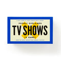 Game box for 'Poorly Explained TV Shows' with blue border and yellow center on a white background