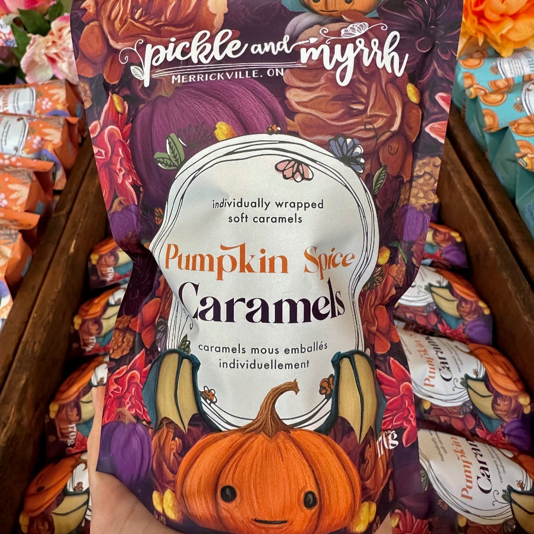 Pumpkin Spice Caramels