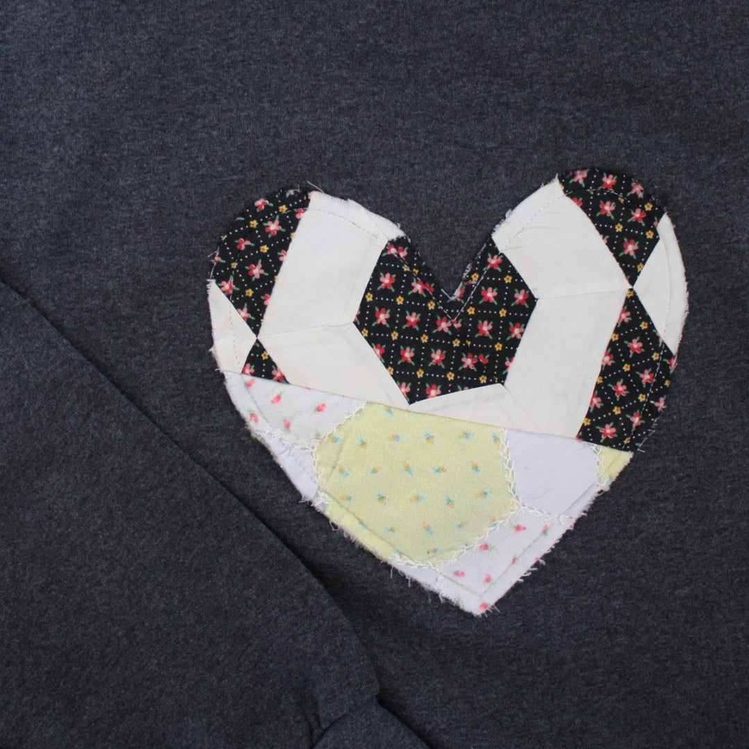 Quilted Heart Sweater | Large