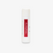 A white tube of lip balm with the word 