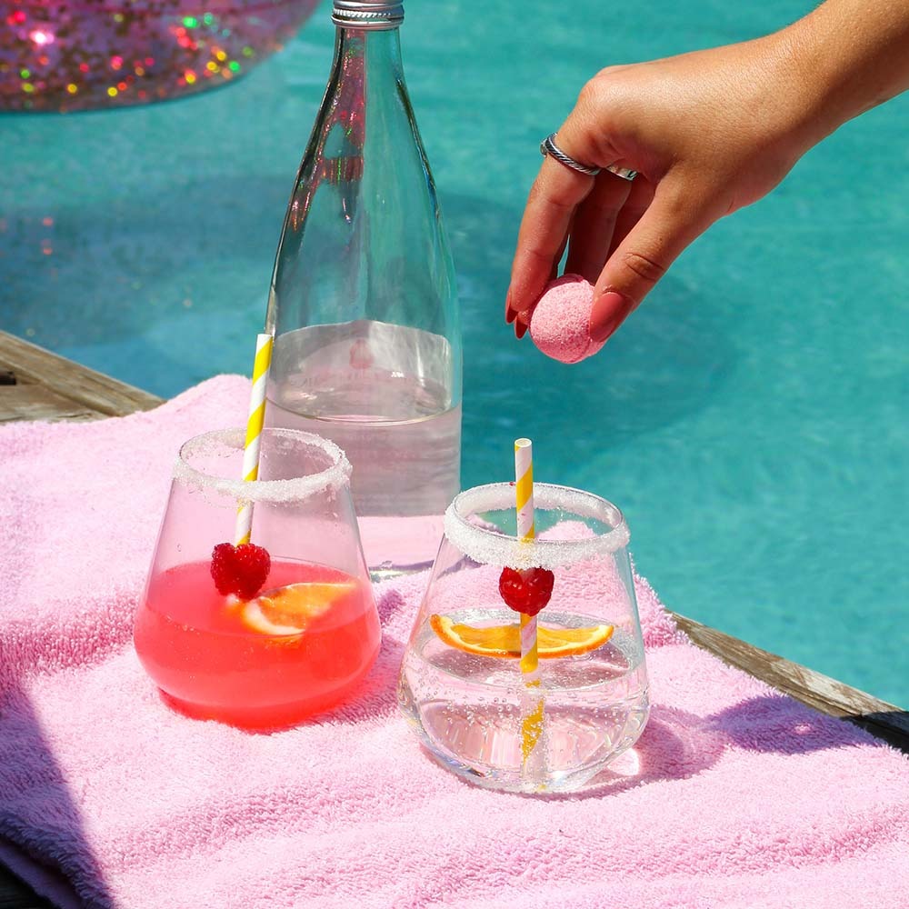 Raspberry Orange Cocktail Bomb