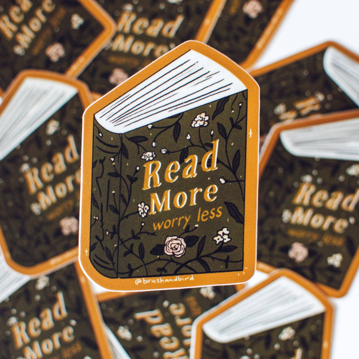 Read More Worry Less Sticker
