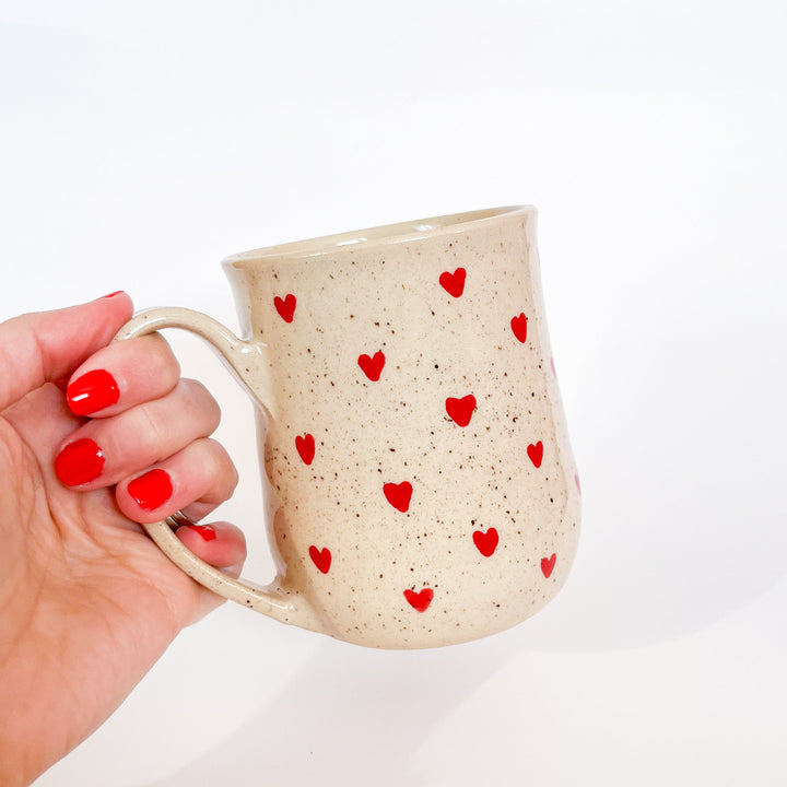 Red Hearts Mug
