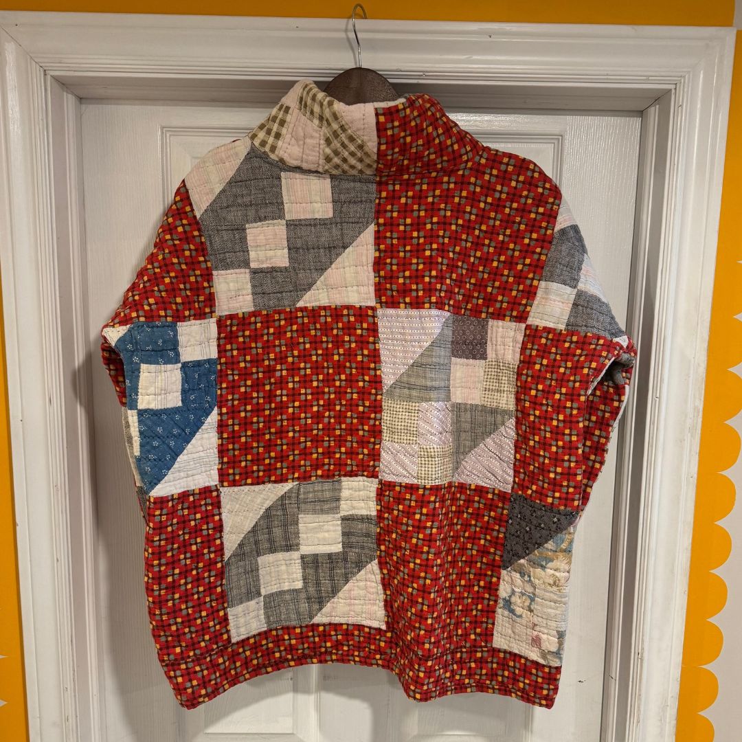 Red Sampler Quilt Coat