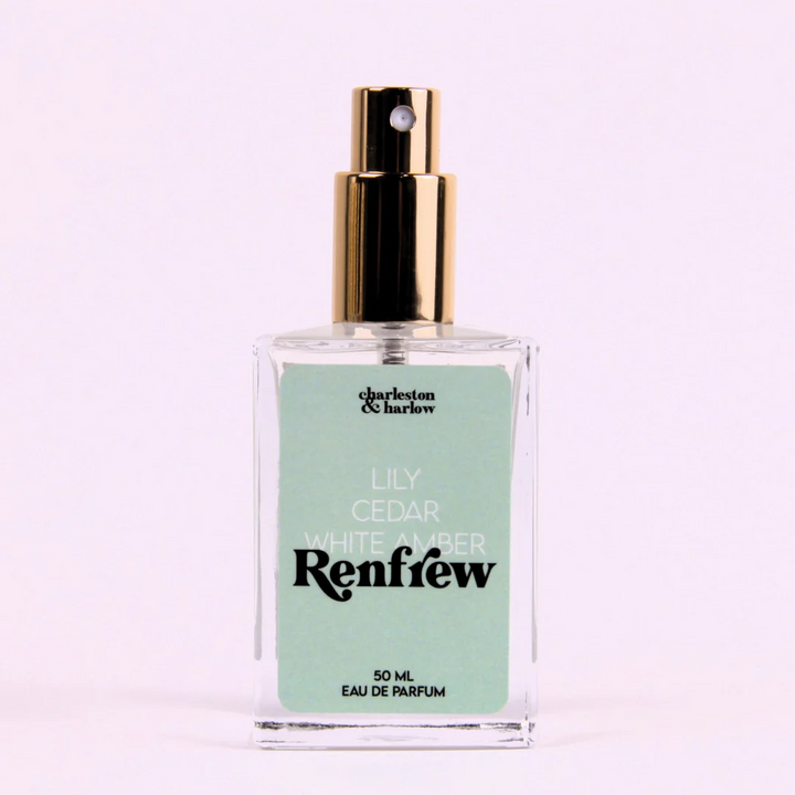 A bottle of Charleston & Harlow perfume named 