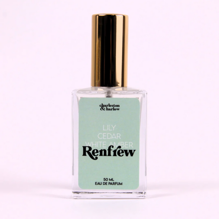 A bottle of Charleston & Harlow perfume named 