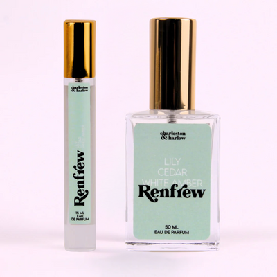 A bottle of Charleston & Harlow perfume named 