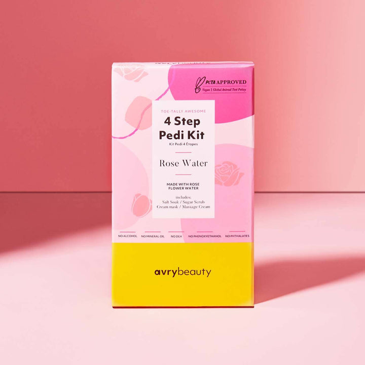 Rose Water 4 Step Pedi Kit
