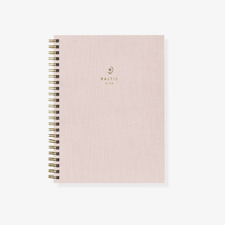 Rosewater Cloth Spiral Notebook