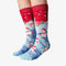 Skating Snowman Womens Socks Card