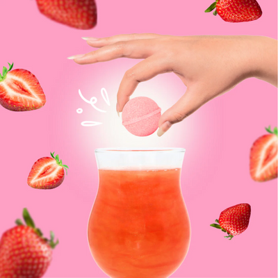 Strawberry Burst Cocktail Bomb
