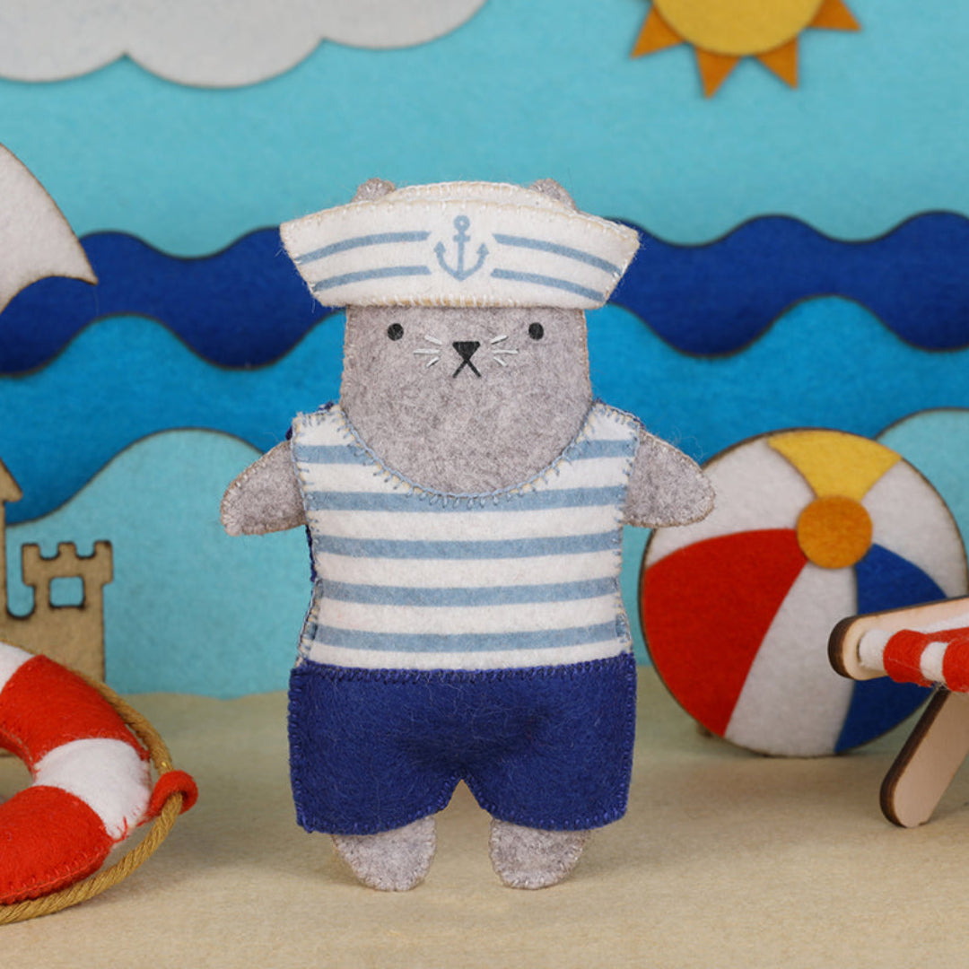 Sailor Cat Felt Doll Kit