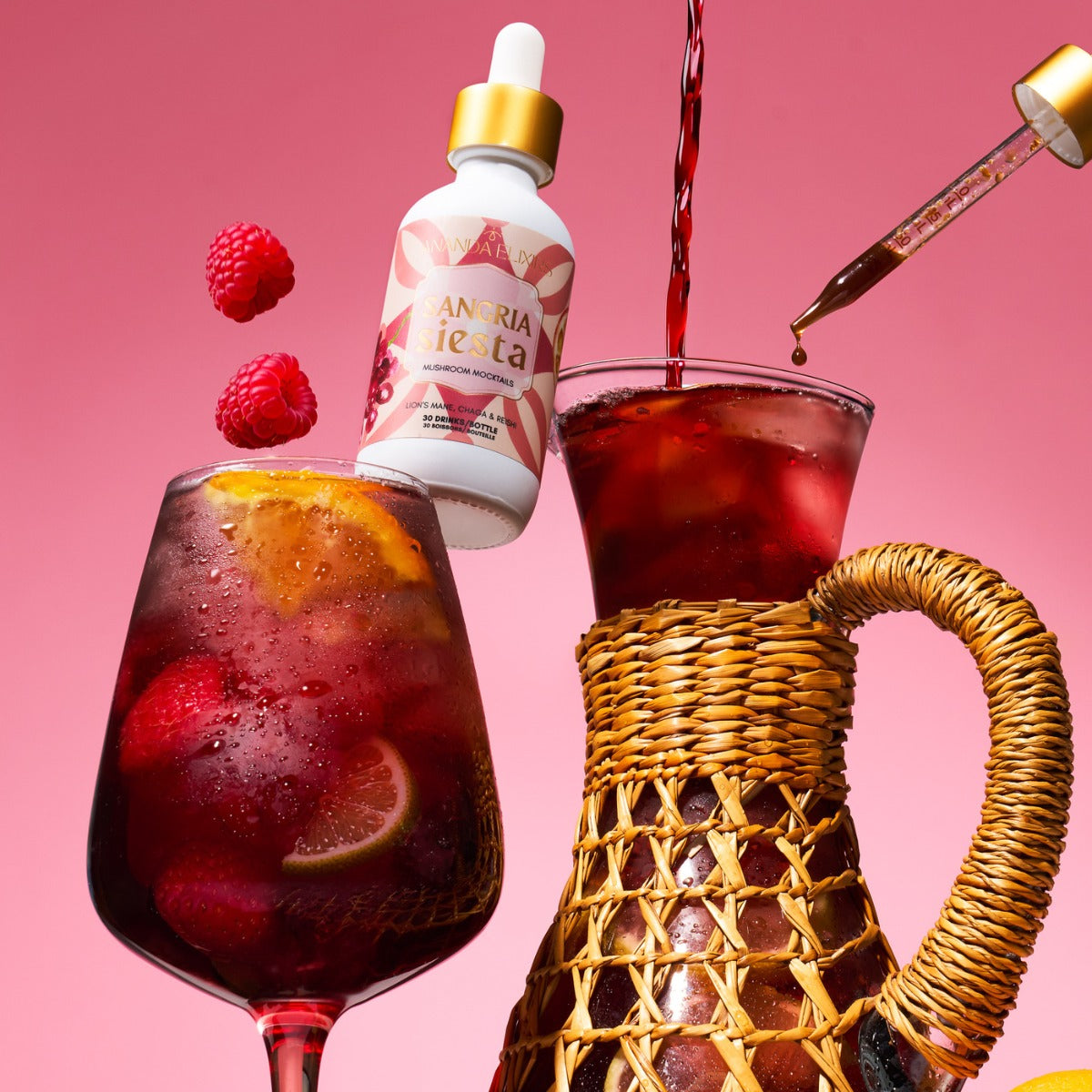 Sangria Mushroom Mocktail