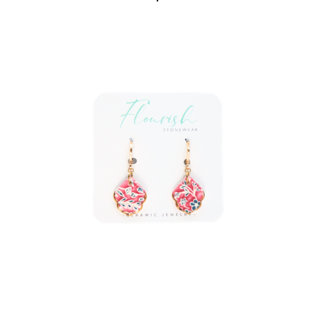Blush Meadow Teardrop Dangles