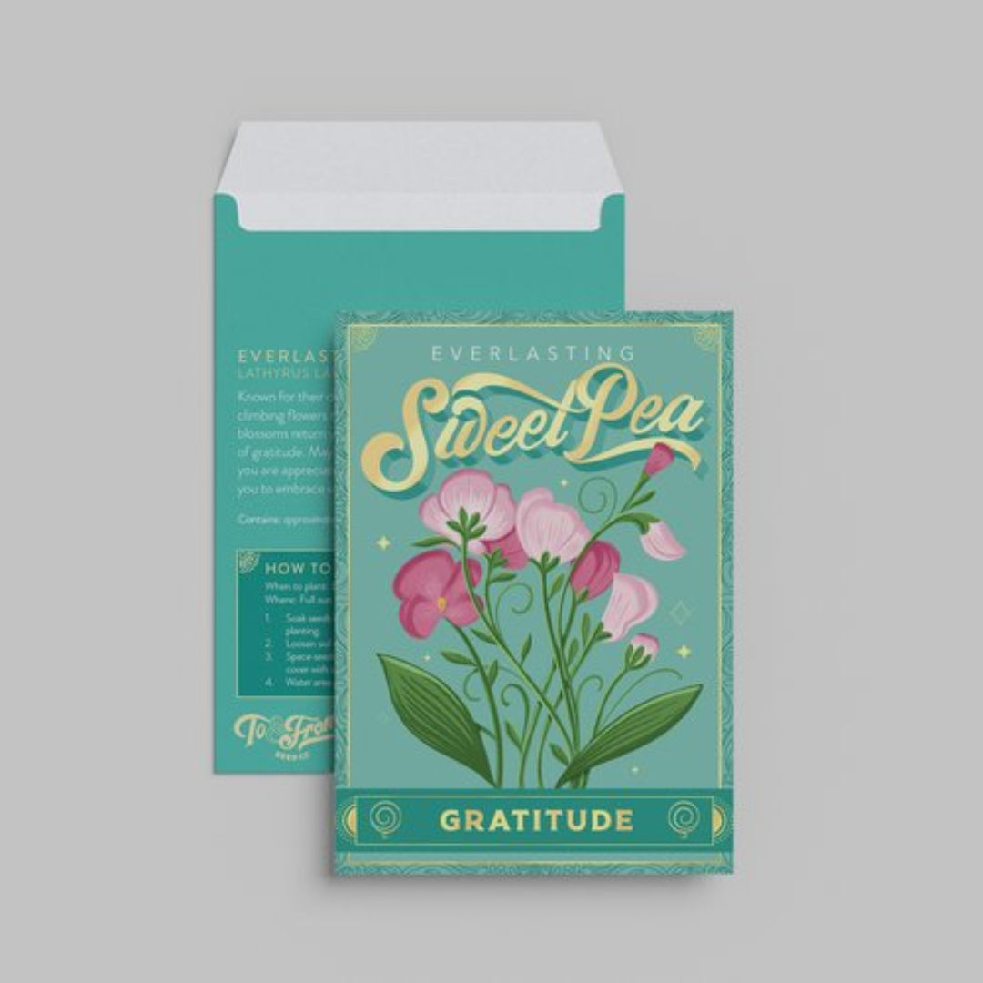 Everlasting Sweet Pea (Gratitude) Seed Packet