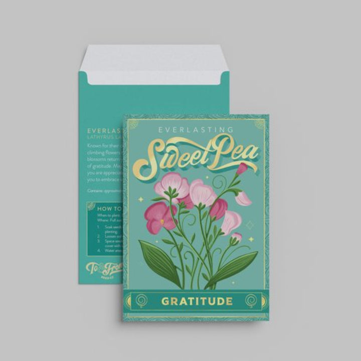 Everlasting Sweet Pea (Gratitude) Seed Packet