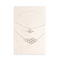 A pair of silver necklaces on a white card. The longer necklace features a honeycomb pendant, and the shorter necklace features a bee pendant. The card has the text 