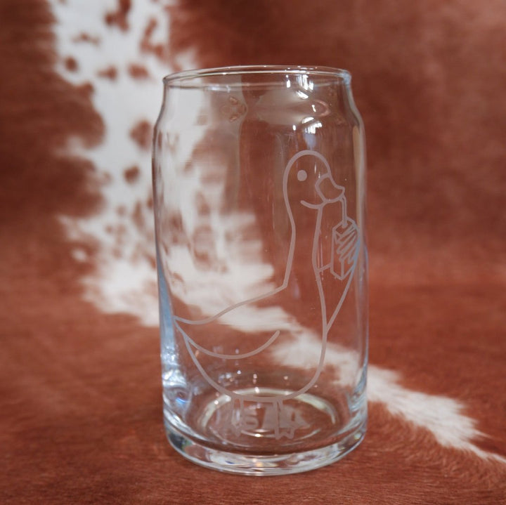 Silly Goose Juice Can Glass