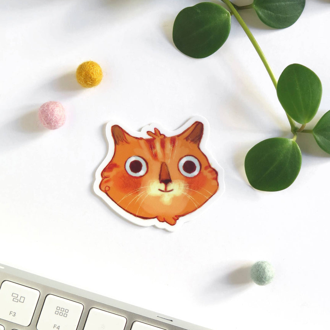 Smiling Cat Sticker